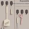 Magnetic hook Refrigerator Magnetic hooks traceless no drilling required Towels Key Storage hook Kitchen Utensil Hanger hook