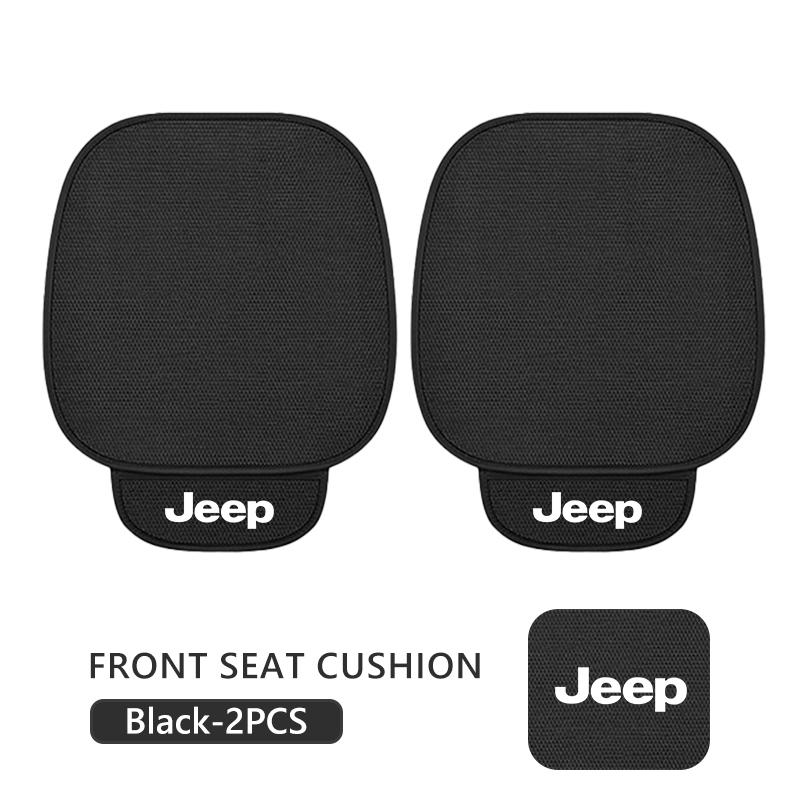 For Jeep Universal Car Seat Cushion Summer Ice Silk Front Back Seat Pad Grand Cherokee Patriot Renegade Compass Wrangler AJT1