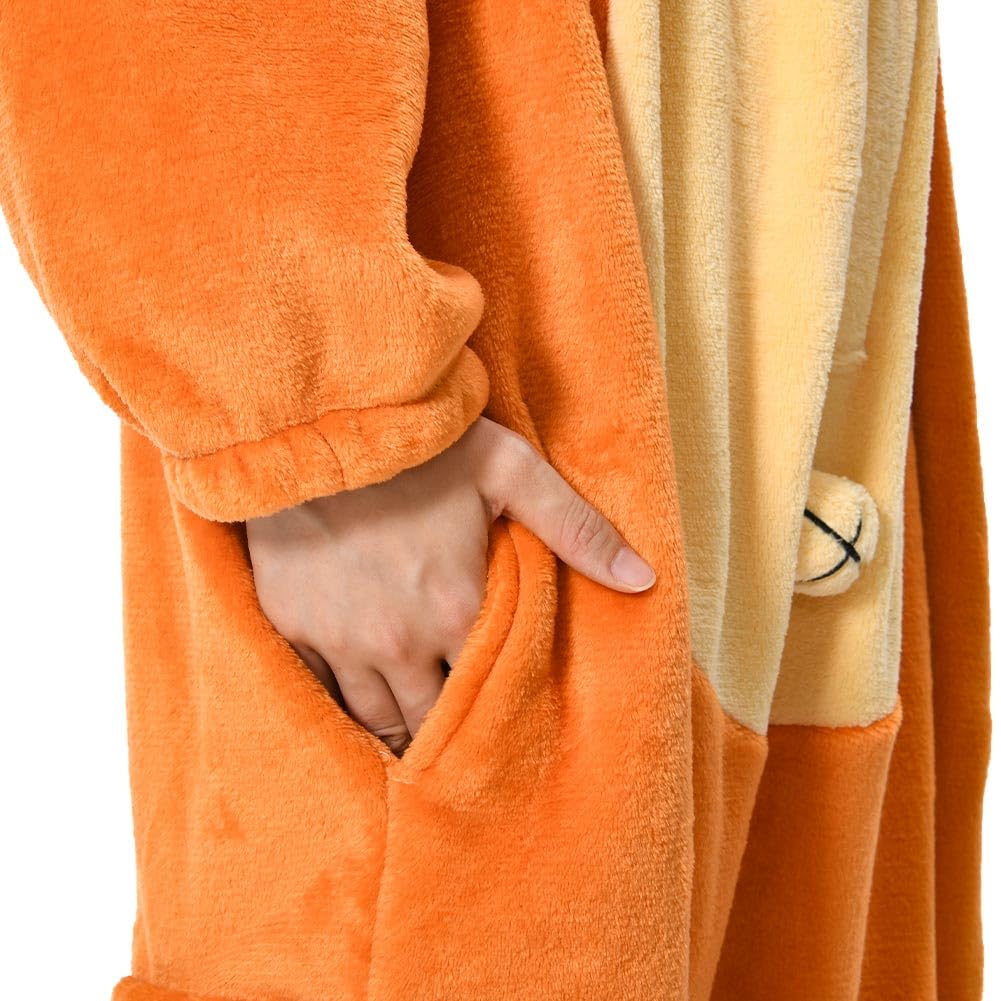 OLAOLA Cute Monkey Kigurumi Pajamas for Animal Kigurumi Halloween Winter Size L Adults, Pajamas, Costume, Furry, Warm, Pajamas, Unisex, Flannel,