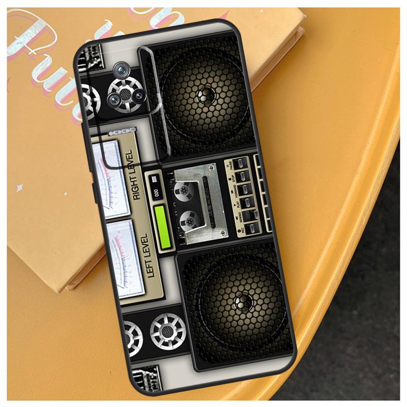 

Retro Black Boombox Funda For Xiaomi 17 Pro Max 14 15 Ultra 13T 14T 15T POCO X7 X5 X6 Pro F5 F6 F7 F8 Ultra Case POCO X5 Pro