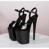 High Sexy Thin Heels Women's Sandals Super High Heels Waterproof Table Car Show Model 20cm Catwalk Nightclub LFD-8820-Q2