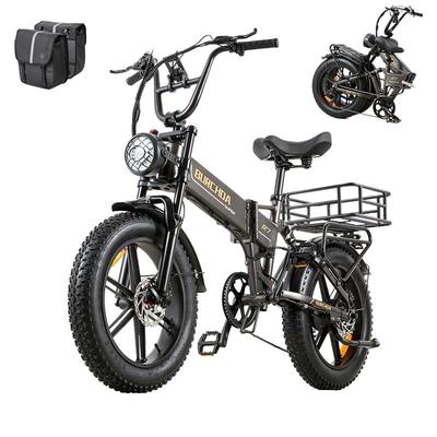 BURCHDA R7 1500W Fat Tire Electric Bike for Adults | 20'' All-Terrain eBike with 48V 20A Removable Battery | 7-Speed Gears Off-Road Bicycle 26MP