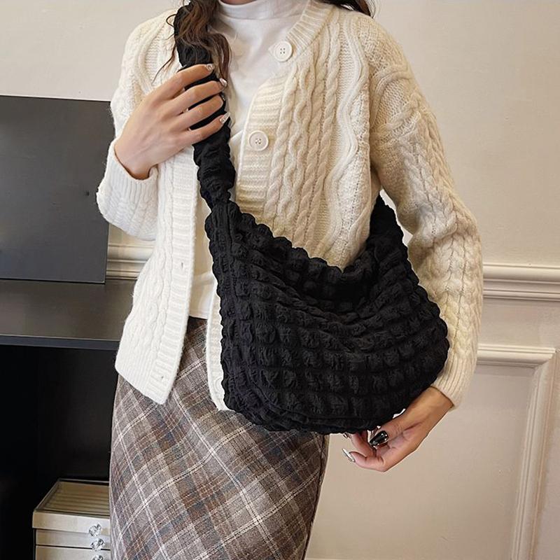 Damska torba na ramię Cloud Bubbles z miękkiego nylonu, duża pojemność, torebka, swobodna torba typu shopper