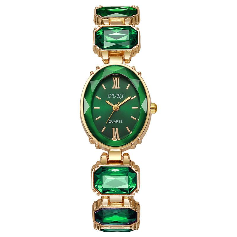 

Топ Роскошные Женские Часы Модный Браслет Женские Кварцевые Наручные Часы Лучшие Подарки Часы для Элегантной Женщины зелёный