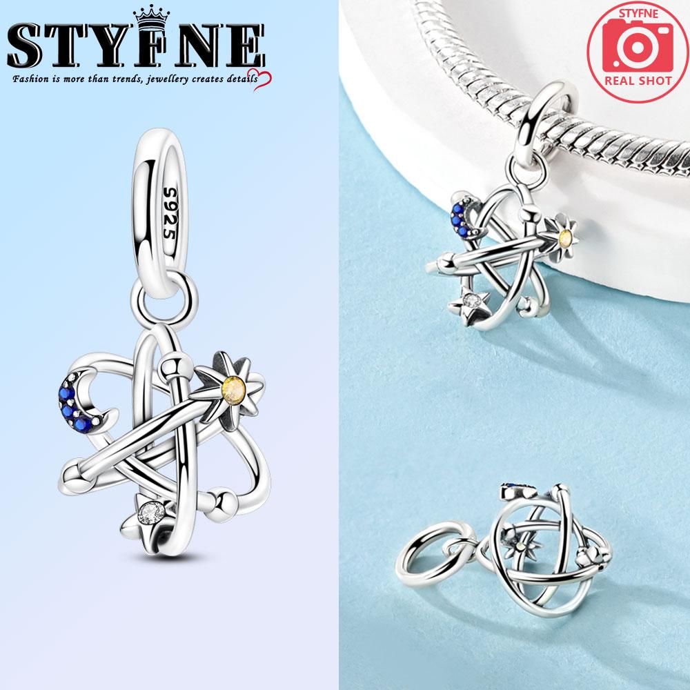 Copper Green Snow Lotus Crooked Heart Four-Leaf Grasspendant Jewelry Fit Original Bracelet For Women Diy Gift