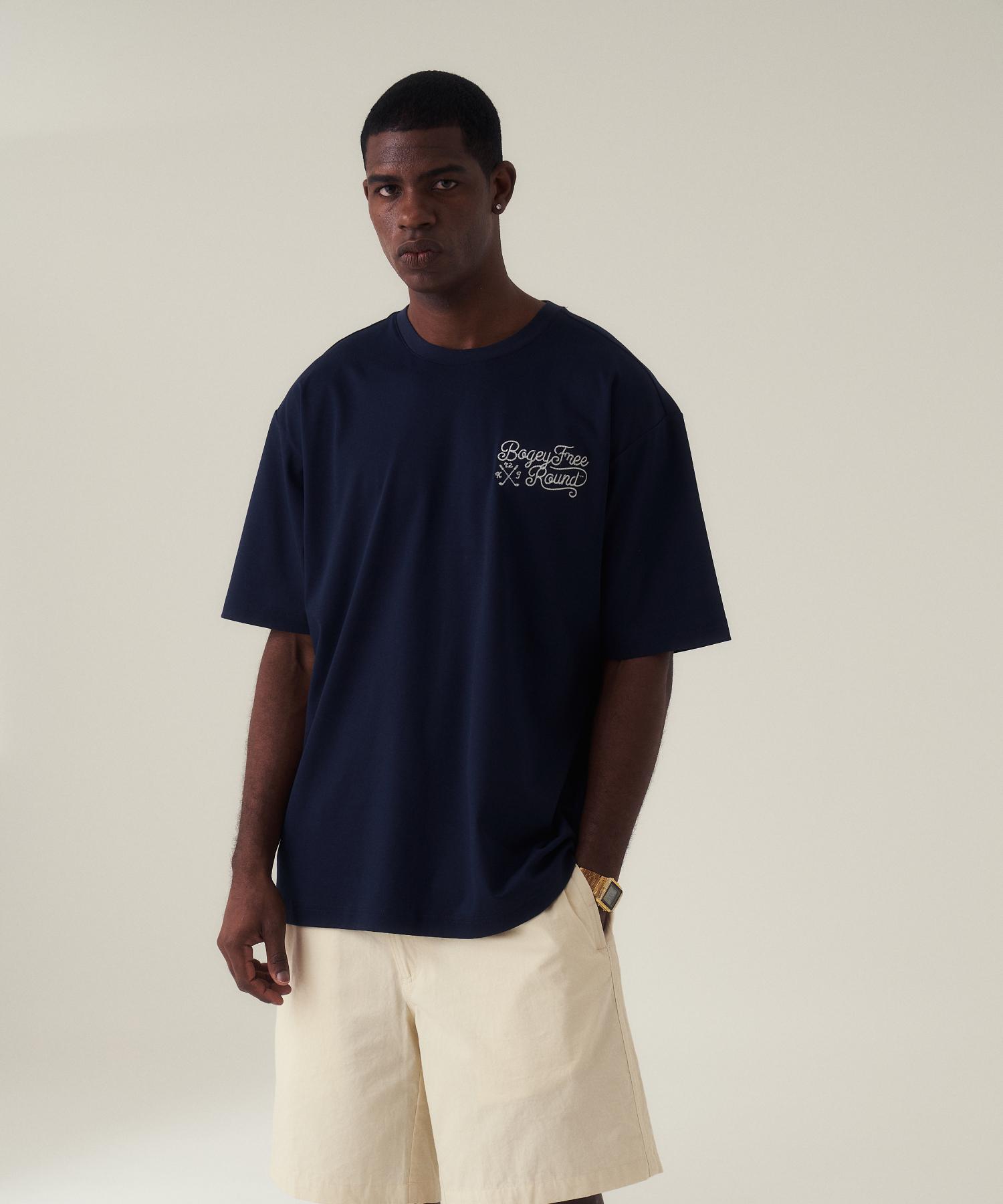 Kalong Golf Bogey Free Round Short Sleeve T-Shirt (Navy) Navy/2Xl