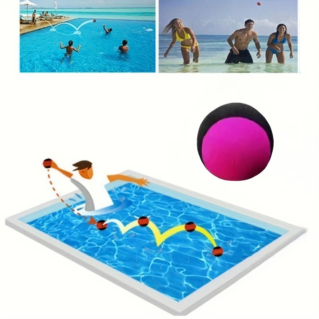 4 /1pc Durable Water - Floating Balls, Elastic Beach Balls -soft and Elastic, for Swimming Pools, Beaches and Outdoor Activities