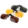 Men Women Daytime Night Clip-on Polarized Lens Eyeglasses Short-sight UV Protection Filp up Clip Eyewear