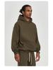 2025 Men's Fleece-Lined Oversized Hoodie - Solid Color, Thick, Winter/Autumn Streetwear Jacket