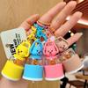Cartoon Little Bear Night Light Keychain: Cute Gift & Backpack Pendant