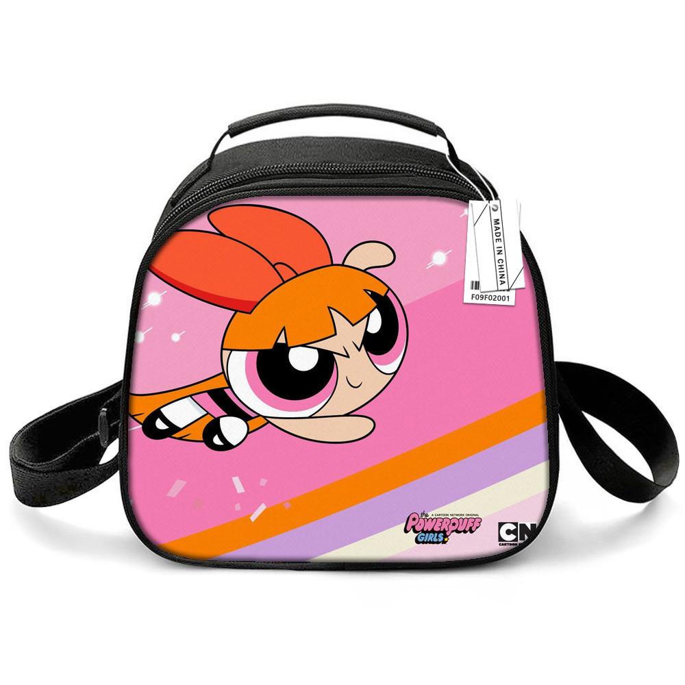 

Powerpuff The Girls Carry Insulated Practical Student Lunch Kit Children For Pink Orange