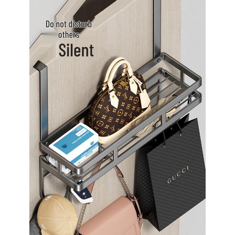Adhesive No-Drill Door Hook Rack for Clothes