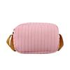 Cotton Shoulder Bag Stripe Design With Fun Style For Daily School And Travel
