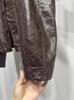 Giacca da Motociclista Corta in Vera Pelle da Donna Petite Autunno/Inverno - Strato Superiore Pelle di Pecora