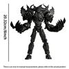 8 Inch Assembly Completed Action Figure 3D Printed Toys Multi-Jointed Movable Robot Action Figure Desktop Decorations