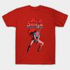 Men Black Print T-shirt Red Sonja No-Cut Transfer Paper Print Cotton Tshirt