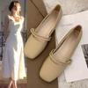 Mary Jane Fairy with Skirt Small Leather Single Shoes Women's New Spring and Autumn Gentle Flat-bottomed Grandma Laden Shoes