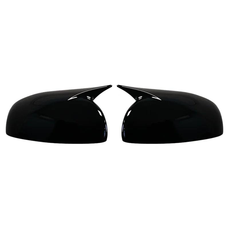 Glossy Black 1 Pair Car Side Wing Mirror Cover Caps For Skoda Fabia 2008-2014 Rearview Mirror Cover Shell Case Trim Add On