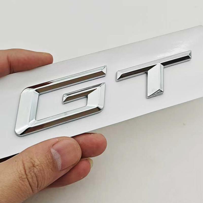 New 3D ABS Car Styling Logo GT Rear Trunk Badge Sticker Decals For BMW 3 5 6 GT Series F34 G32 Auto Tail Accessories