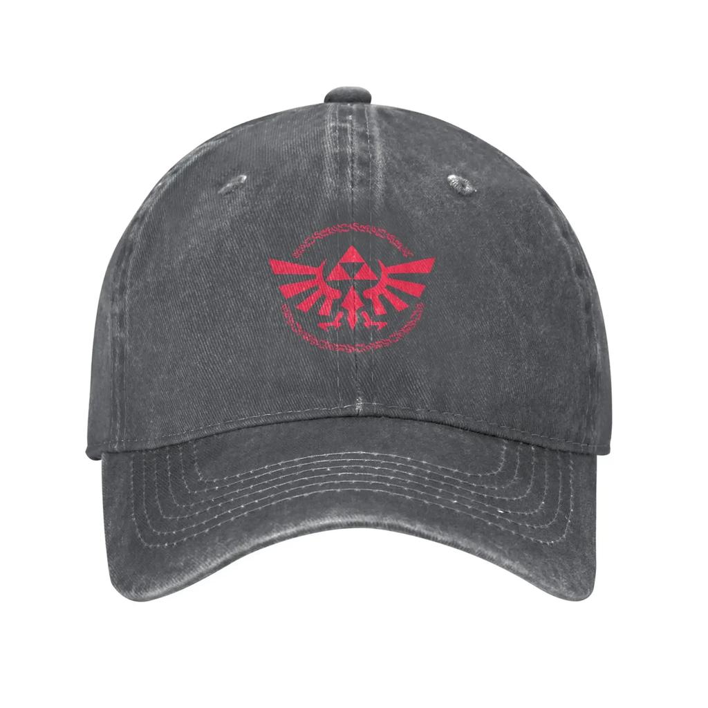 Zelda Legends logo Sun Baseball Cap  Fashion Men Adult Washed Trucker Hat Sunscreen Tennis Skate Baseball Caps Birthday Gift