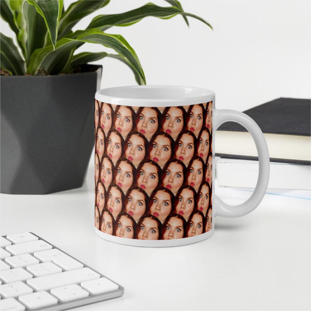 Custom Faces Coffee Mug Photo Text Ceramic Cups Creative Cup Cute Mugs Personalized Gifts for Her Women Mother Nordic Tea Cups