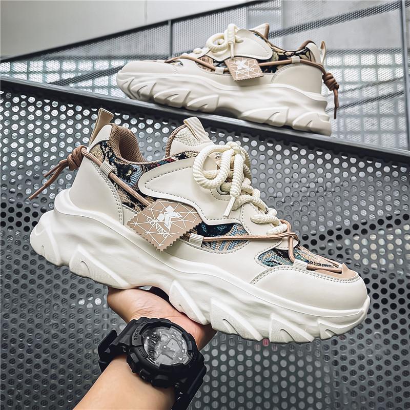 

Мужская обувь осень универсальная повседневная для старшеклассников для бега на мягкой подошве спортивная мужская на толстой подошве увеличивающая рост маленькие белые кроссовки папины модные 44