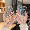 Luxury Daisy Flower Leaf Pattern Phone Case For iPhone 17 15 14 16 13 12Mini 11 Pro Max XS XR 7 8Plus Transparent Soft Cover Bag