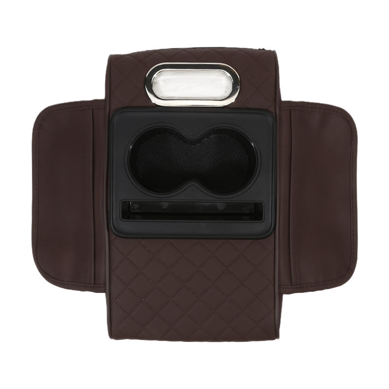 1 Pc Car Armrest Cushion With Cup Holder Car Armrest Elbow Height Pad Side Extension Cushion For Car SUVs Trucks