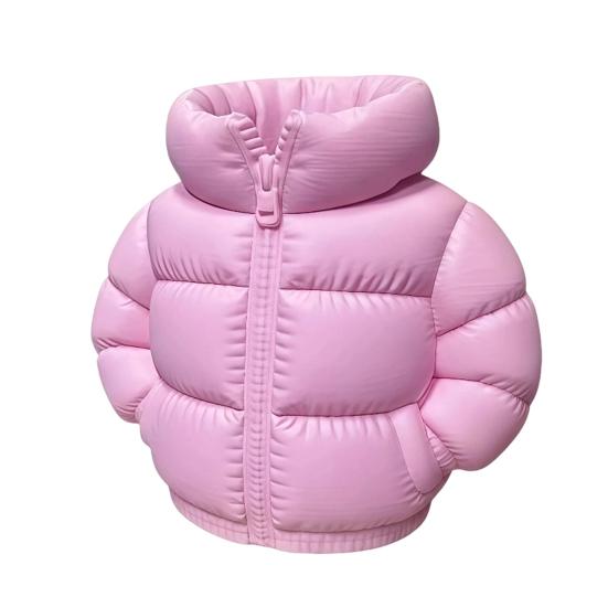 Pufferjacke-förmiger Stiftebecher, 3D-gedruckter Schreibtisch-Organizer, Kreativer Mantel-Stifthalter für Make-up-Pinsel, Home-Office-Dekoration