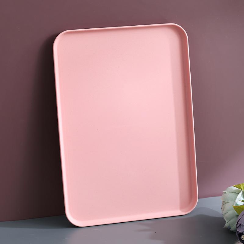 Tea Tray Living Room Cup Tea Cup Tray Household Rectangular Water Cup Tea Cup Tray Fruit Tray Nordic Plastic