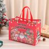 5PCS/Set Christmas Gift Bag 33x25x17cm Non-woven HandBag Multiple Styles Colors Decoration Christmas New Year Party Supplies ZYF