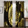 Luksusowe Cienkie Zasłony Eid Ramadan Kareem 2 Panele Darmowa Wysyłka Islamski Tradycyjny Wzór Salon Sypialnia Dekoracja Domu