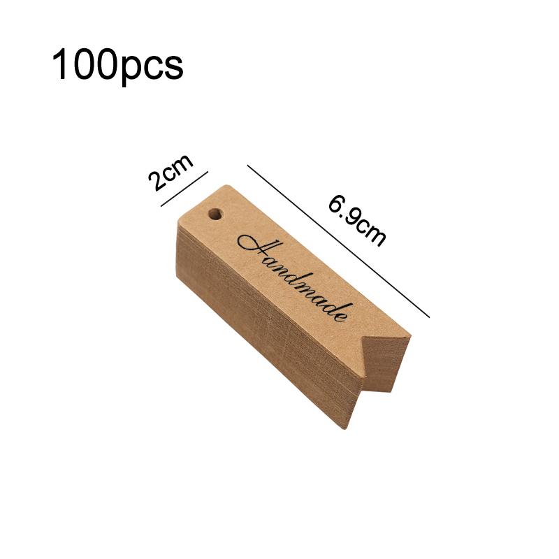 50/100 pcs Kraft Paper Tags Heart Kraft Paper Gift Tags for Gifts Arts and Crafts Wedding Thanksgiving Christmas Birthday Party