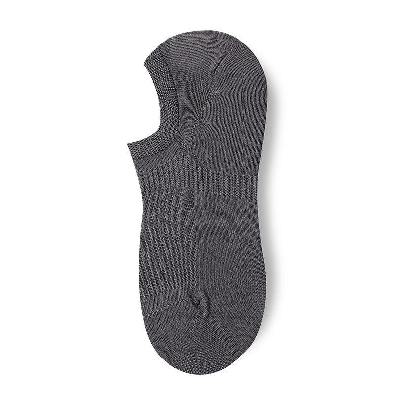 Men's Spring and Summer Pure Cotton Shallow Mouth Deodorant Sweat Absorption Invisible Antibacterial Socks