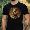 T-Shirt Herren Katzen Krieger Motiv Baumwolle Größe XS bis 5XL