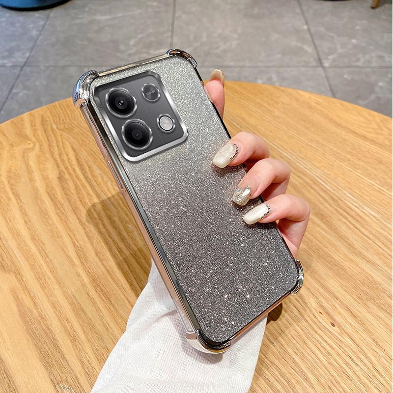 Xiaomi 11ultra mobile phone case electroplated glitter POCO F1 four corners anti-drop Xiaomi 11TPro protective case