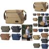 Geantă Mesager Canvas Multifuncțională Pentru Bărbați Pe Umăr Crossbody Modă Spațiu Suplimentar
