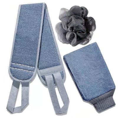 Men Women Exfoliating Gloves Towel Bath Ball Sponge Scrubber Deep Clean Massage Body Pulling Back Towel Bath Supplies