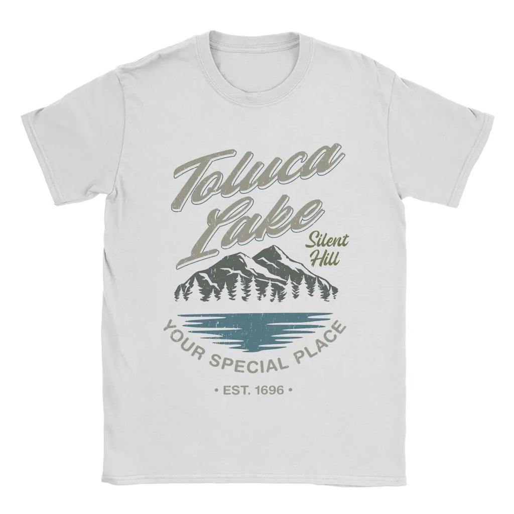 Toluca Lake Silent Hill T Shirts Streetwear Cotton Short Sleeve Vintage Men Women Amusing Harajuku Daily Graphic Unisex Tops