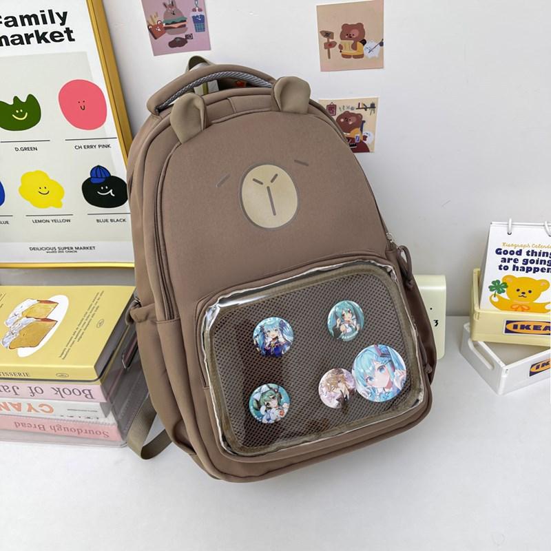 Backpack New Elementary School Bag Cartoon Lightweight Ridge Backpack Large Capacity