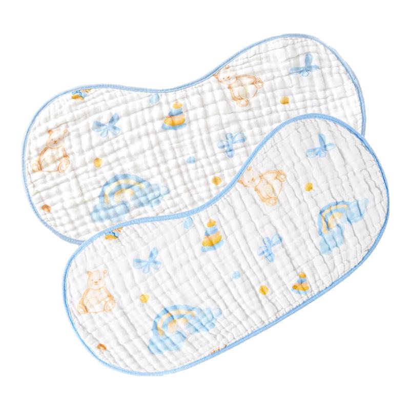 October Crystals Baby Cotton Gauze Towels & Burp Cloths