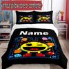 3pcs Duvet Cover Set (1*Duvet Cover + 2*Pillowcase, Without Core), Custom Name PAC Pattern Bedding Set, Home Bedroom Decor Gift