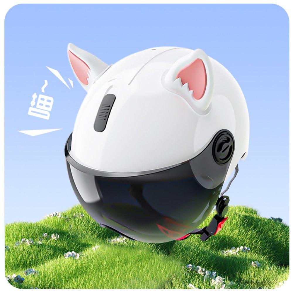 

Cute Helmet Ears Accessories Fox Rabbit Cat Bear Ears for Motorcycle Bike Helmets Adorable 3D Animal Ear Decor 4 Styles