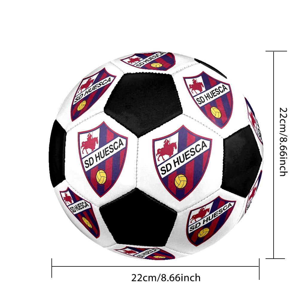 1 Stück S.D. Huesca Größe 5 Fußball Praha Hallenfußball Ball Bunt Alle Altersgruppen Maschinengenäht PVC Wettkampfbereit Langlebig Hoher Rückprall