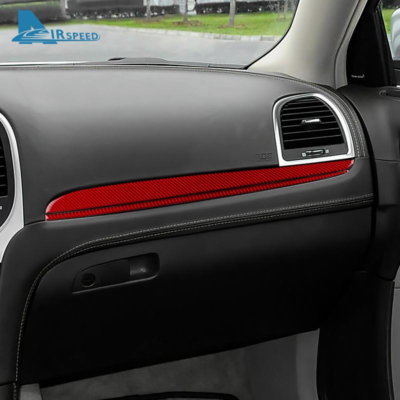 Echter Weicher Karbonfaser-Aufkleber für Chrysler 300 300C 2011 2012 2013 2014 Links- und Rechtslenker Auto Fahrer Beifahrer Beifahrersitz Verkleidungszubehör