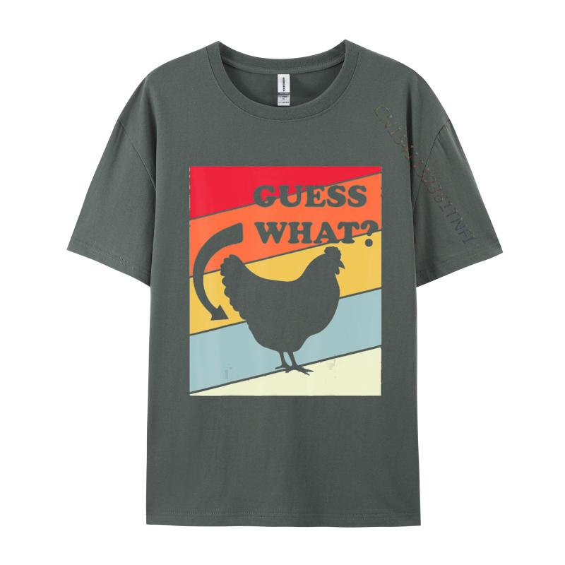 Guess What Chicken Butt TShirt Humor Hilarious Rooster Youth Tops T Shirt Printed T Shirts Cotton Hip Hop