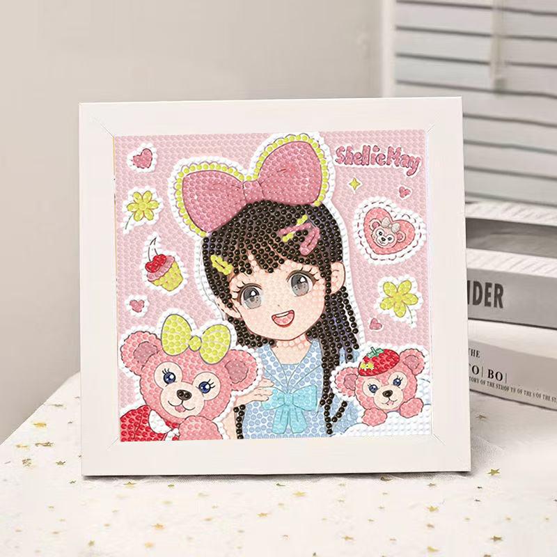 High-End Diamond Painting Diy Van Gogh Starry Sky Cat Creative Handmade Toy Table Decoration Diamond Painting With Frame