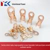 Purple Copper Open Nose Crimp Terminals: OT Copper Lugs 10A-1000A, Tinned Electrical Wire Connectors