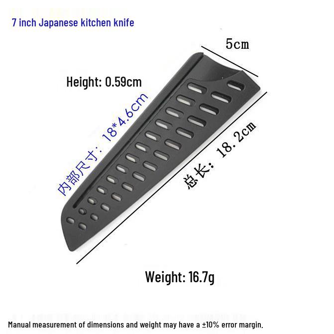 European & American Style Black Universal Knife Sheath - Double Twill PP Plastic, 16 Models