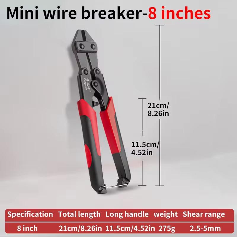 1pc Multi-Functional Bolt Cutter & Wire Cutting Pliers – Labor-Saving 8in Scissors for Chain, Lock, Wire, Home &Construction Use